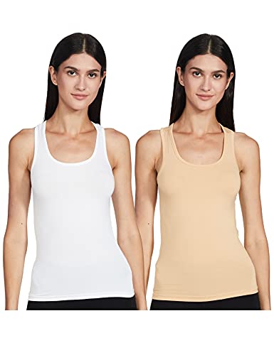 Longies Women’s Regular T-Shirt (LRBTPO2V001_White & Skin M)