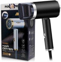 Pick Ur Needs Professional Ionic Silky Shine Hot And Cold Foldable Hair Dryer With Over Heat Protection Hair Dryer(3500 W, Black)