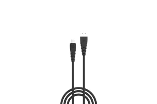 Portronics Konnect Core Type C Cable Tangle-Free with 3A Rapid Charging & 480mbps Data Transmission, 1 Meter Length(Black)