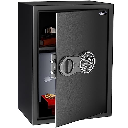 Lifelong LLHS20 56 Litres Home Safe Electronic Locker| Digital Security Safe for Home & Office, 2 Cubic Feet(1 Year Warranty, Black)