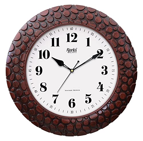 Ajanta Wall Clock 14 Inches Vintage Sweep Wall Clock(No TIK TIK)