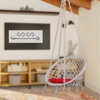 Swingzy Soft Hanging Swing for Adults/Hammock Swing/Swing For Balcony/Swing Chair/ Cotton Large Swing(White, DIY(Do-It-Yourself))