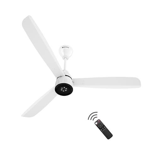atomberg Renesa Enzel 1200mm BLDC Motor 5 Star Rated Sleek Ceiling Fans with Remote | Upto 65% Energy Saving | 1+1 Year Warranty (Gloss White)