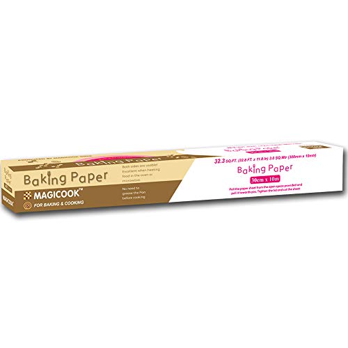 Magicook Baking Paper Roll – 12 Inch X 10 M, White