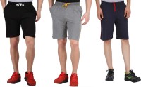 MADMAN Solid Men Multicolor Basic Shorts