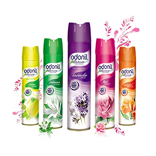 Odonil Room Air Freshner Spray, Citrus Fresh – 220 ml | Nature Inspired Fragrance for Home & Office | Long Lasting Fragrance