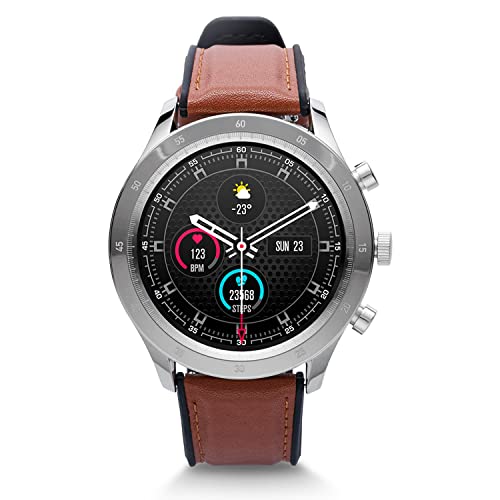 Vibez by Lifelong Urbane Smartwatch with 3D UI 1.32″HD Display|24×7 Heart Rate & Blood Oxygen Tracking|8 Sports Mode|Sleep Monitor|IP67 Waterproof|7 days Battery Backup(VBSWM36, 1 Year Manufacturer Warranty, Silver)