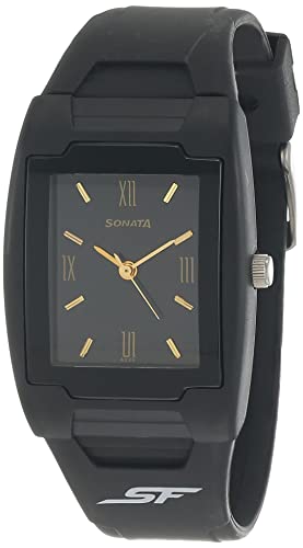 Sonata Black Dial Analog watch For Men-NR7920PP13