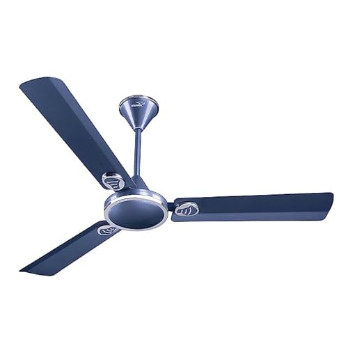 V-Guard Envino AS Ceiling Fan | 1.2M Sweep Size | Corrosion resistant | 100% copper motor | 2 Year Warranty (Metallic Blue)