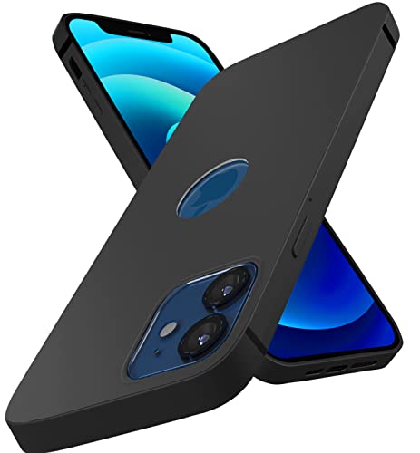 Amazon Basics Soft Flexible Camera Protection Back Cover Case for iPhone 12 / iPhone 12 Pro – (TPU|Black)