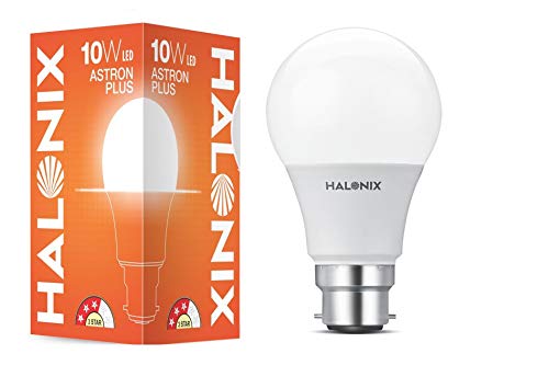 Halonix 10W Cool Day Light Led Light, Pack of 1, (F5Bmm030040000000 Pk1), b22