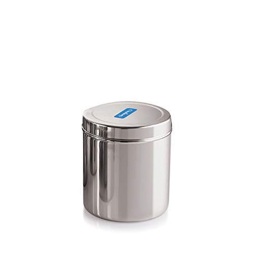 neelam Stainless Steel Deep Dabba- 2600 ml, 1 Piece,Silver