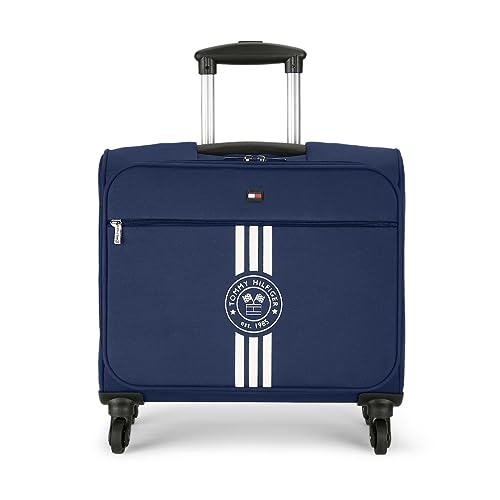 Tommy Hilfiger Planetary Plus 45cm Polyester Overnighter Unisex Trolley Bag -Navy Blue