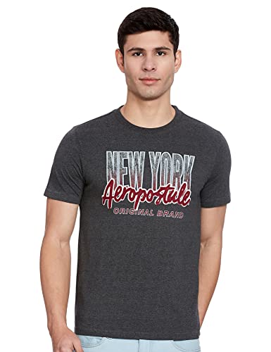London Hills Printed Men Round Neck Full Sleeve Black T-Shirt