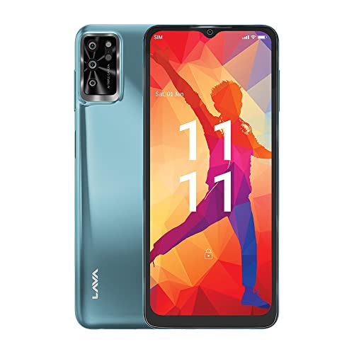 Lava Yuva Pro (3GB RAM, 32GB Storage) – Metallic Blue| 13 MP AI Triple Camera |Side Fingerprint Sensor| Long Lasting 5000 mAh Battery| 6.5 inch(16.5cm) HD+ Display