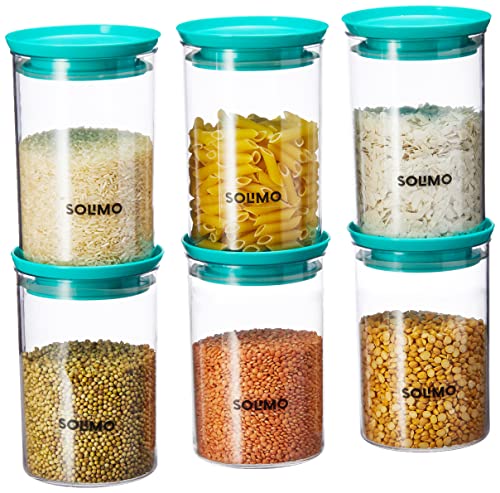 Amazon Brand – Solimo Square Modular Plastic Container, 3 Litres, Blue