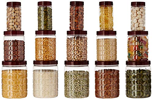 Amazon Brand – Solimo Plastic Multi-Purpose Fridge Storage Container with Handle & Lid I Fruit & Vegetable Basket I BPA Free I Food Grade Storage Container Set – 1100 Ml Set of 6, Multi-Colour