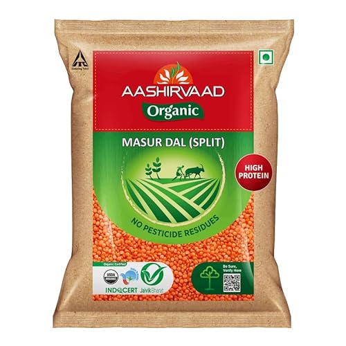 Aashirvaad Organic Masur Dal, 1kg