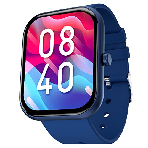 Fire-Boltt Dazzle 1.83″ Smartwatch Full Touch Largest Borderless Display & 60 Sports Modes (Swimming) with IP68 Rating, Sp02 Tracking, Over 100 Cloud Based Watch Faces (Navy Blue)
