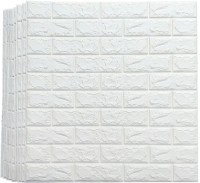 wewell Decorative White Wallpaper(77 cm x 70 cm, Pack of 10)