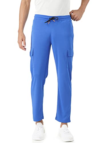 PUMP’D Men’s Regular Track Pants (PUMSS23MTR-019_Deep Blue Sea_L)