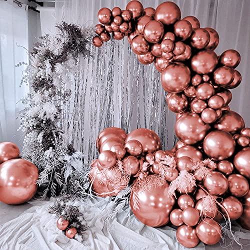 ITAF 50 Pcs Purple Metallic Chrome Balloons with Shiny Surface For Birthdays/Anniversary/Engagement/Baby Shower/bachelorette Party Decorations