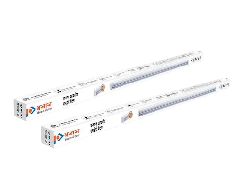 Bajaj 20W Cool Day Light LED Tubelight, Pack of 2, (830412-Pk2)