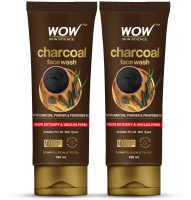 WOW SKIN SCIENCE Charcoal  | Detoxifies Skin | Unclogs Pores | Lifts of Pollutants & Dirt Face Wash(200 ml)