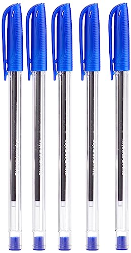Reynolds BRITE 30 CT BLUE – DISPENSER I Lightweight Ball Pen With Comfortable Grip for Extra Smooth Writing I School and Office Stationery | 0.7mm Tip Size