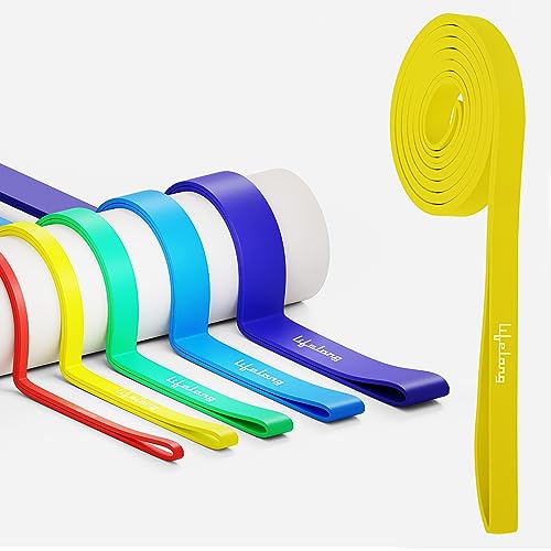 Lifelong Resistance Band for Workout|Exercise & Stretching Pull Up Bands for Home Exercise|Max Capacity: 15-27kg|Resistance Bands for Men & Women|Loop Bands|Toning Bands (Light, Yellow, LLRB165)