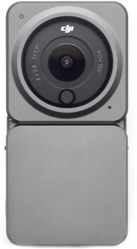 dji Action 2 Power Combo Power Combo with Module, Magnetic Versatility, 4K Recording Upto 120 fps and 155 Degree FOV, Portable and Wearable, Horizon Steady, AI Editor, 10 m Waterproof Sports and Action Camera(Black, 12 MP)