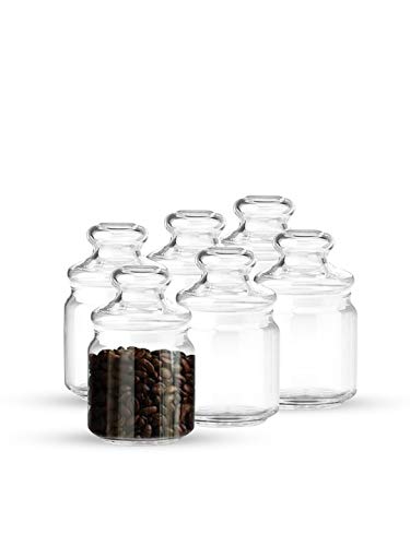 Ocean Glass Pop Jar, 500Ml, Set Of 6, Pack Of 1