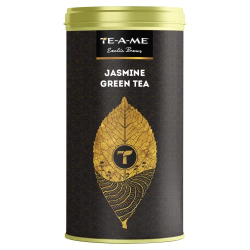 TE-A-ME Jasmine Green Tea Tin, 50 GMS, 50g