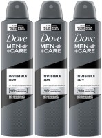 DOVE Men+Care Invisible Dry Spray Antiperspirant Deodorant (Pack of 3) Deodorant Spray  –  For Men(750 ml, Pack of 3)