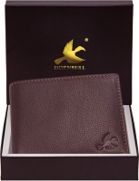 HORNBULL Men Brown Genuine Leather Wallet(4 Card Slots)
