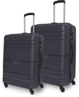 ARISTOCRAT Airstop Cabin & Medium (Set Of 2) Periscope, Hardcase, 4 Wheels,7 Year Warranty Cabin & Check-in Set – 25 Inch