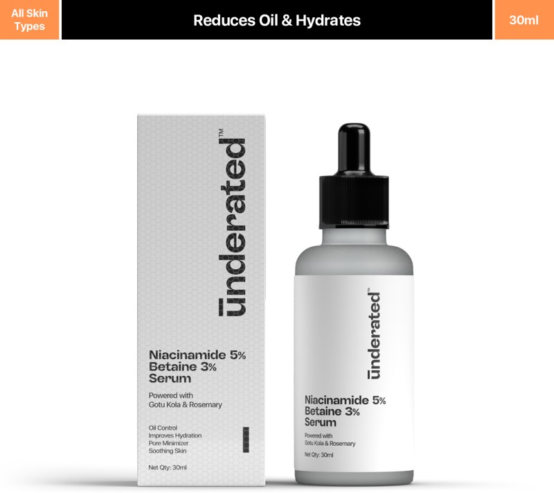 UNDERATED Niacinamide 5% Betaine 3% Serum |30ml(30 ml)
