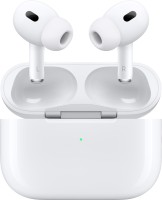 Apple AirPods Pro (2nd generation) with MagSafe Case (USB-C) Bluetooth Headset(White, True Wireless)