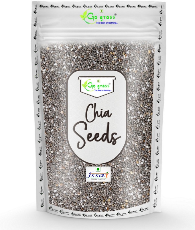 GO GRASS Chia Seed, Gluten Free, Vegan, Raw, Keto Friendly Chia Seeds(1000 g)