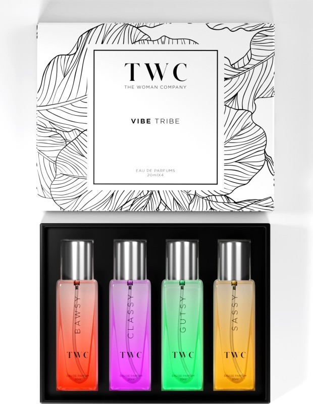 THE WOMAN COMPANY Vibe Tribe Fragrance Gift Set (Pack Of 4) Perfume  –  80 ml(For Women)
