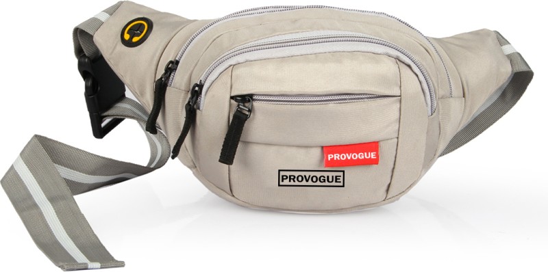PROVOGUE waist bag Elegant Style Travel Pouch Passport Holder with Adjustable Strap(Grey)