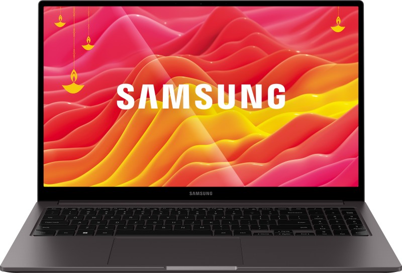 SAMSUNG Galaxy Book 2 Intel Core i5 12th Gen 1235U – (8 GB/512 GB SSD/Windows 11 Home) NP550 Thin and Light Laptop(15.6 Inch, Graphite, 1.80 Kg, With MS Office)