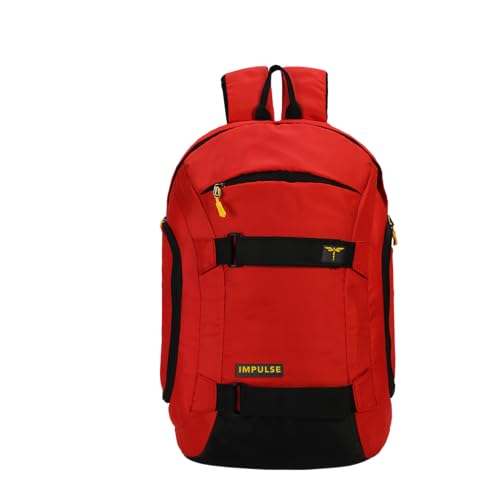 Skybags Casual Backpack 28L, 2 Main Compartments, Bottle Pocket, Front Pocket, Padded Shoulder Straps | Black | Brat