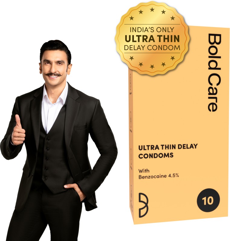 Bold Care Ultra Thin Climax Delay – Lubricated – Natural Latex Condom(10 Sheets)