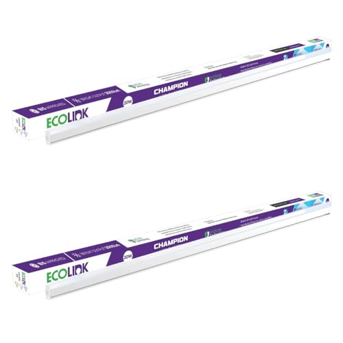 EcoLink 20-watt LED Batten/Tubelight | Champion Compact 4-ft LED Batten for Living Room & Bedroom | Cool White,Pack of 2