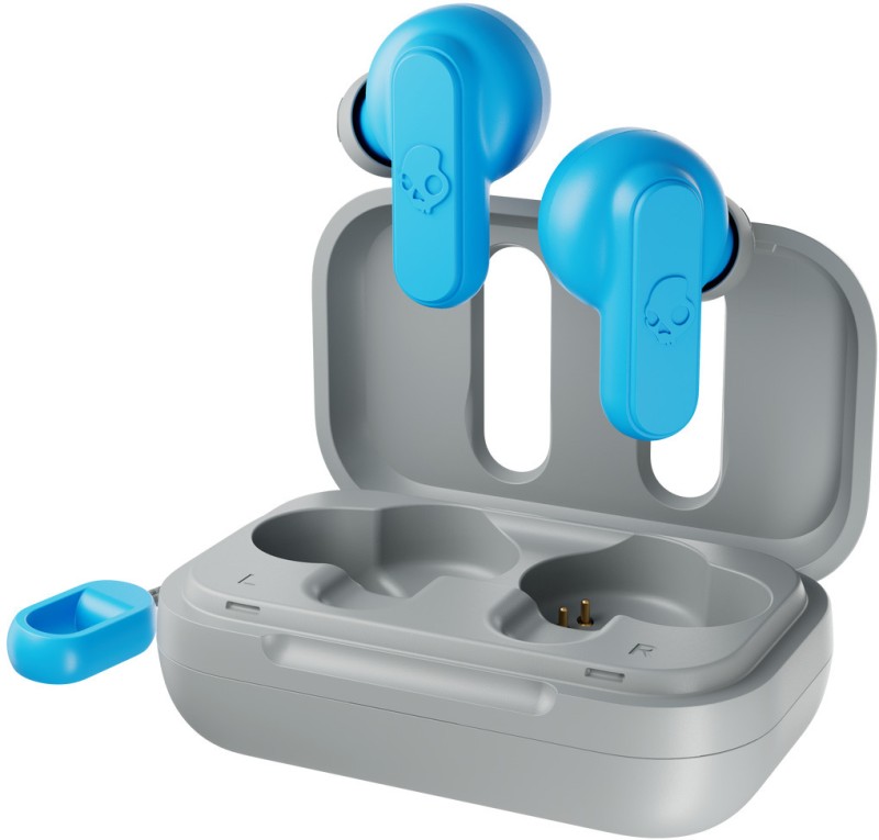 Skullcandy Dime 2 Wireless Earbuds,12 Hr Battery,Microphone, Works with iPhone Android Bluetooth Headset(Dark Blue, In the Ear, In the Ear)