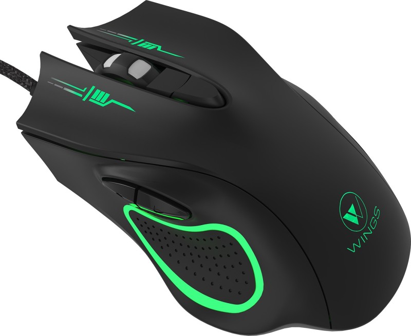 Wings Crosshair 100 Wired Optical  Gaming Mouse(USB 3.0, Black)