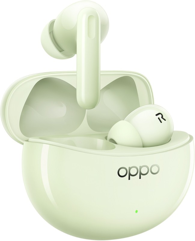 OPPO Enco Air3 Pro Industry first Composite Bamboo Fiber,ANC,30H Playtime,Fast Charge Bluetooth Headset(Green, True Wireless)