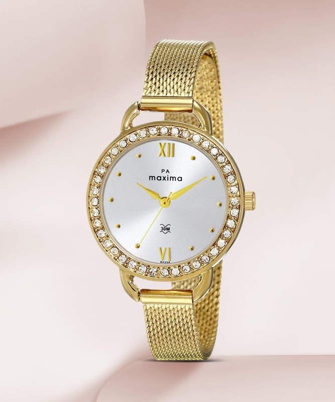 MAXIMA Gold Collection Maxima Formal Gold Analog Watch  – For Women