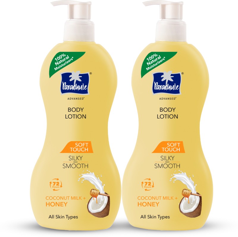 Parachute Advansed Soft Touch Body Lotion for Women & Men, 100% Natural, 72h Moisturisation(800 ml)